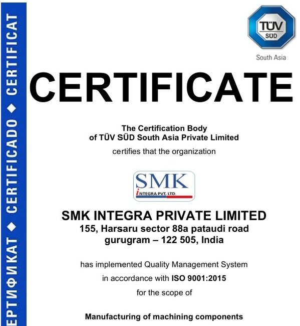 ISO 9001:2015 certificate image