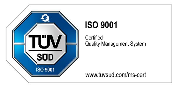 ISO 9001:2015 certified ribbon
